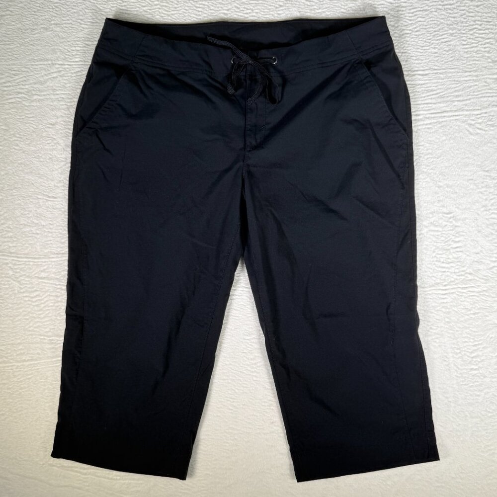Columbia Women's 16/18L Crop Pants Lightweight Black Pants Polyester